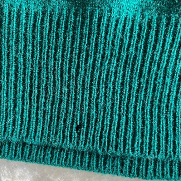 Polo Ralph Lauren | Green Lambswool V-Neck Oversized Sweater | Men's Size XL - Picture 10 of 10